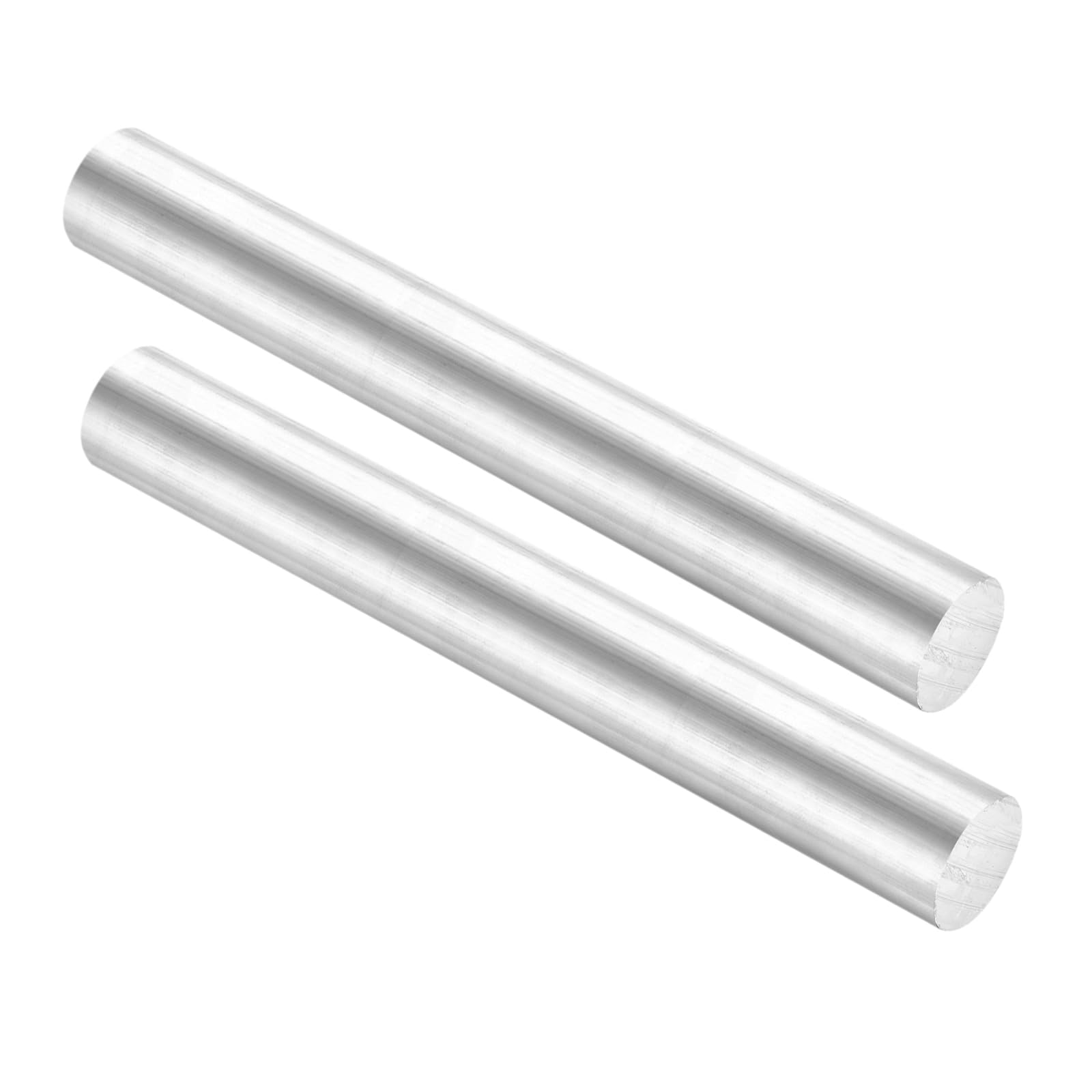 QUARKZMAN Aluminium Rundstangen 26mm x 203mm Vollmaterial Rundstab Drehbank Aluminium Stäbe für Industrie Maschinen DIY Handwerkzeug Gartendekoration RC Modell 2 Stück