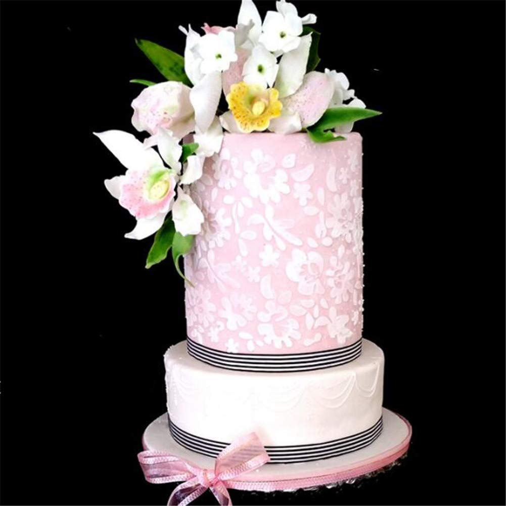 Stencil In Plastica Per Torte A Forma Di Fiore - Decorazione Fai Da Te Per Dolci