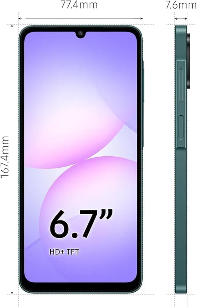 Samsung Galaxy A07 LTE (Green, 4GB RAM, 64GB Storage) | 50MP Dual