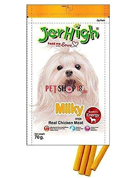 See full amazon price history chart for Jerhigh Milky Stick Dog Treats Real Chicken Meat Digestible High Energy, Healthy Snack, & Training Treat, Natural Dog Food Organic 70gm (Pack of 1) by fps Jerhigh Milky Stick Dog Treats Real Chicken Meat Digestible High Energy, Healthy Snack, & Training Treat, Natural Dog Food Organic 70gm (Pack of 1) by fps (B0C8TBX5ZN) Amazon Price History, Amazon Price Tracker