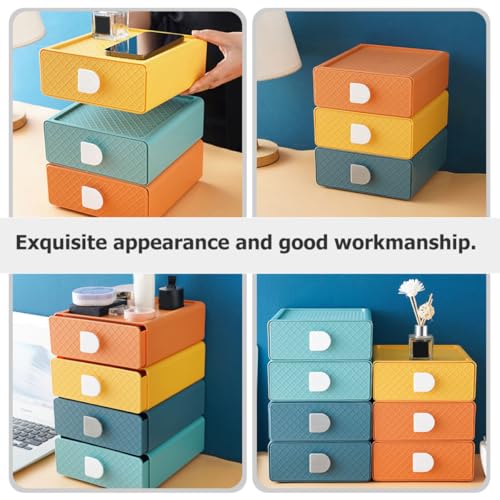 Rangement plastique TEHAUX pour optimiser l'espace de votre bureau et coiffeuse - 4
