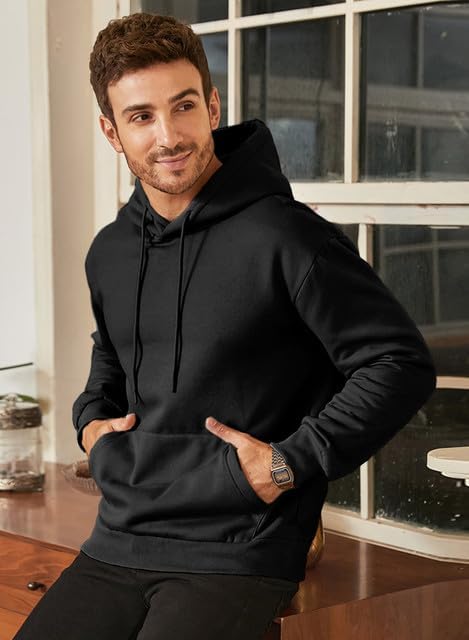 Size XXL JMIERR Mens Casual Cotton Hooded Collar Drawstring Hoodies Pullover Sweatshirts Casual Long Sleeve Shirts