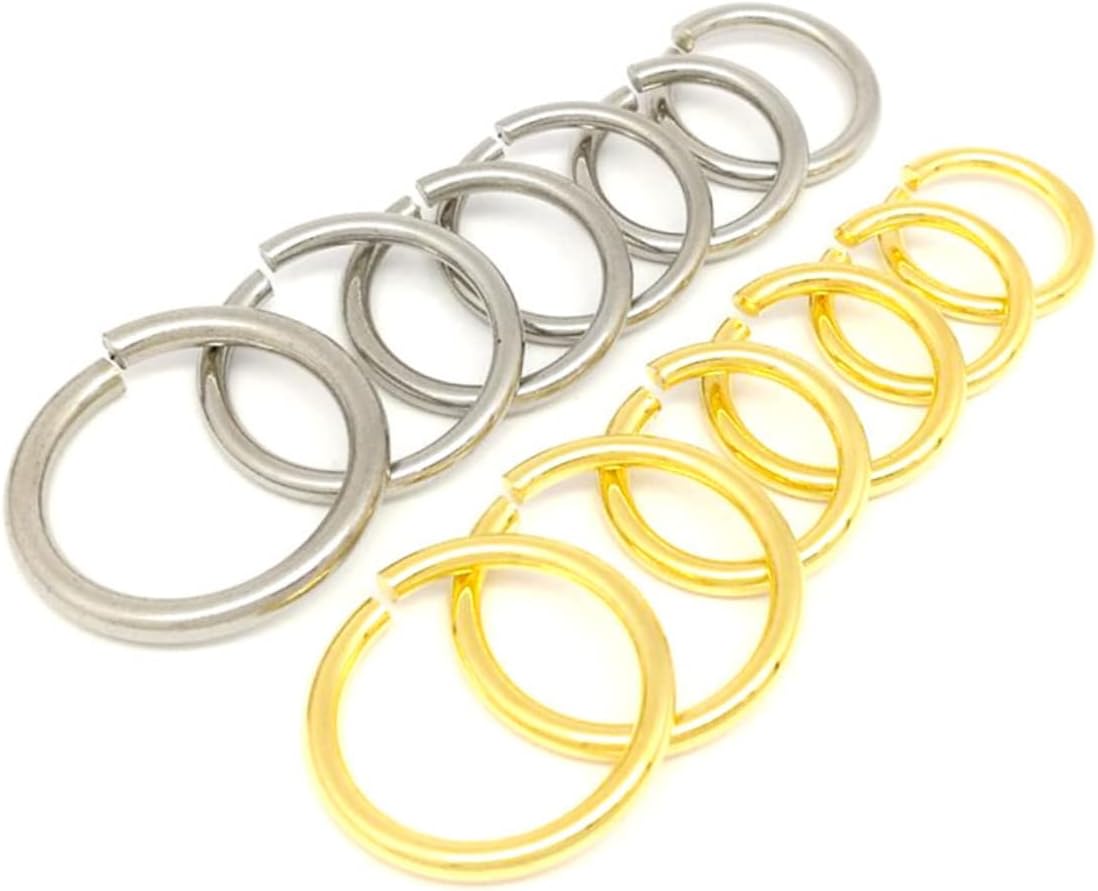50Pcs Stainless Steel Open Jump Rings for Handmade Jewelry Making