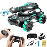 LSHSXPX Carro de Control Remoto, 4WD 2.4 GHz RC Car para niños,Coche Teledirigido con Luces y Rotación de 360°,Carro de...