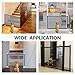 Magic Gate Pet Gate for Dogs Portable Mesh Folding Safety Fence Pet Isolation Mesh Dog Gate for House Indoor Stair Doorway Use (43 x 29 in Black)