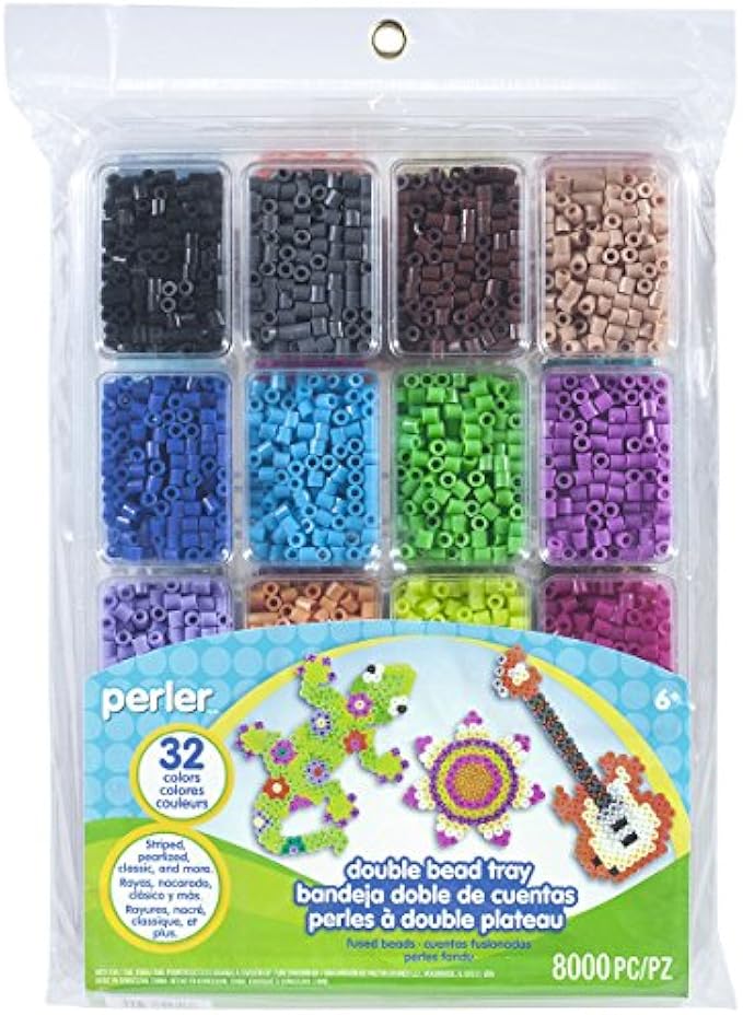 Perler Bead Organizer Stackable Large Storage Container Bead Tray, 8000 Count