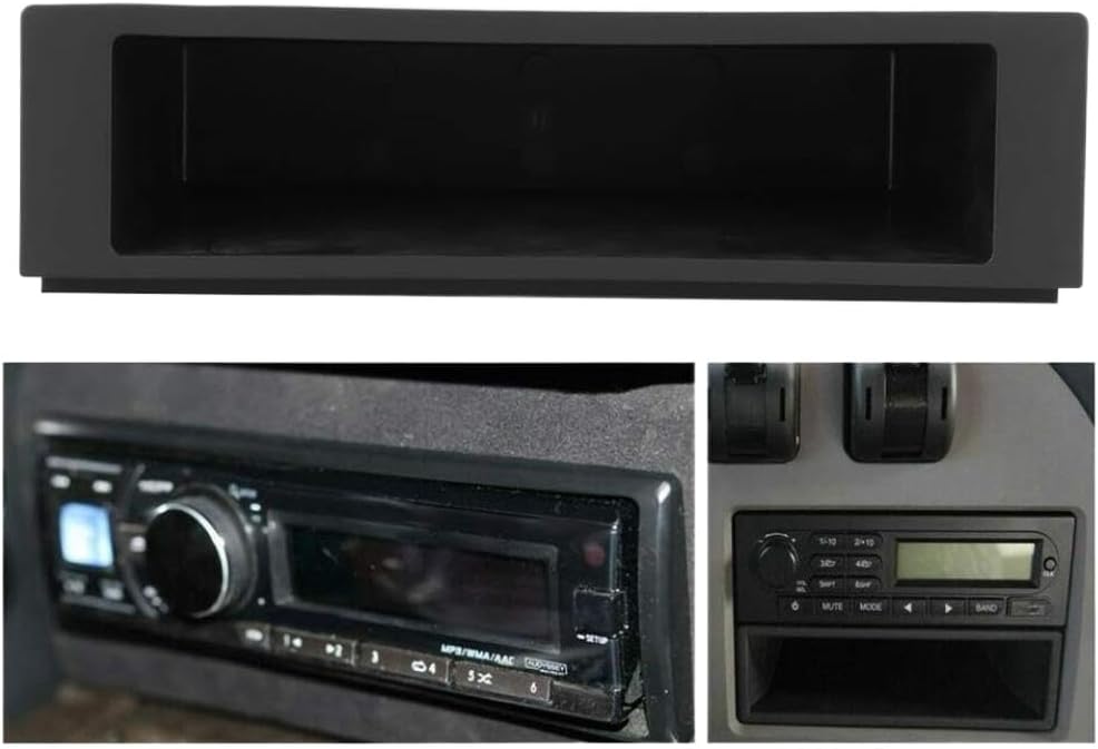 Car Radio CD Box Dash Trim Case Single Din Dashboard Storage Organizer Compatible with Corvette Stingray Coupe 2-Door 6.2L 2016
