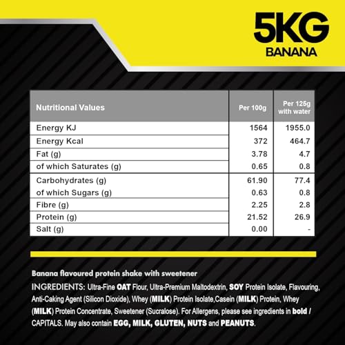 The Bulk Protein Company - Serious Gainz – Mass Gainer Protein Powder – Banana 5kg, B142-BA - Image 6