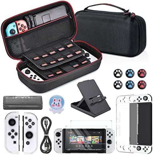 Carrying Storage Case for NS Switch/Switch OLED, Younik Large Storage Case for Switch Console & Accessories