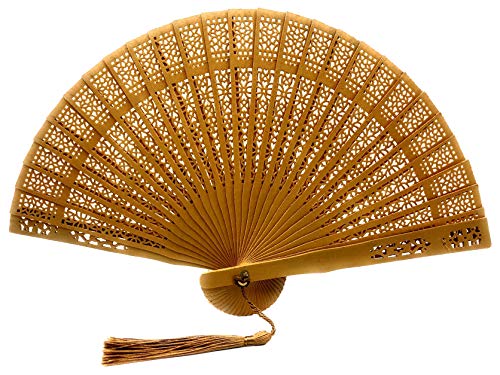 Rangebow®  Ventiladores de mano pintados con spray color Madera