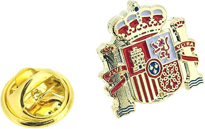 Gemelolandia | | Bandera de España Gemelos Pin de Solapa Llavero Pulsera Accesorios con la Bandera Española Gemelos Originales Para Camisas | Para Hombres y Niños