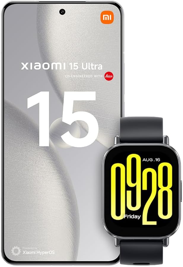 XIAOMI15 Ultra Smartphone, 16+512GB, White, 100mm Leica 200MP super telephoto, 5410mAh battery, 90W HyperCharge, HyperAI