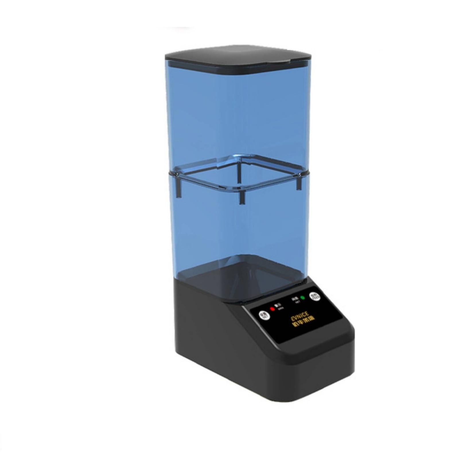Distributeur Automatique pour Aquarium Distributeur Nourrisseur Mangeoire Minuterie avec Commande à Distance Réservoir Transparent 2l Double, Noir, 2000ml WiFi Double Alimentation