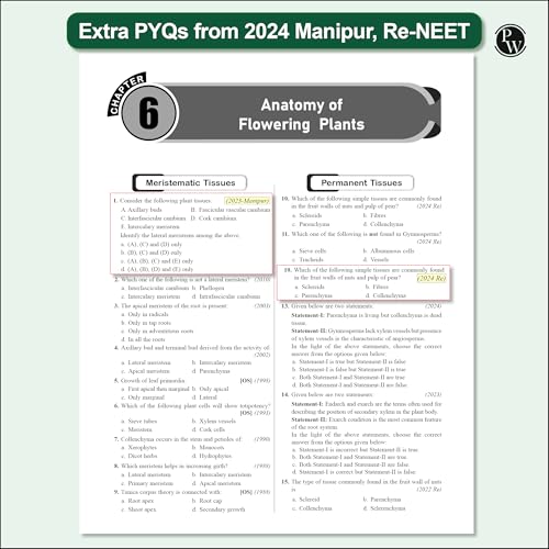 Image of (Old Edition) PW 38 Years NEET Previous Year Solved Question Papers Biology PYQ (2025 - 1988) Chapterwise Topicwise Solutions For NEET Exam 2026 with Newly Added Topics PW [May 05, 2025] PW