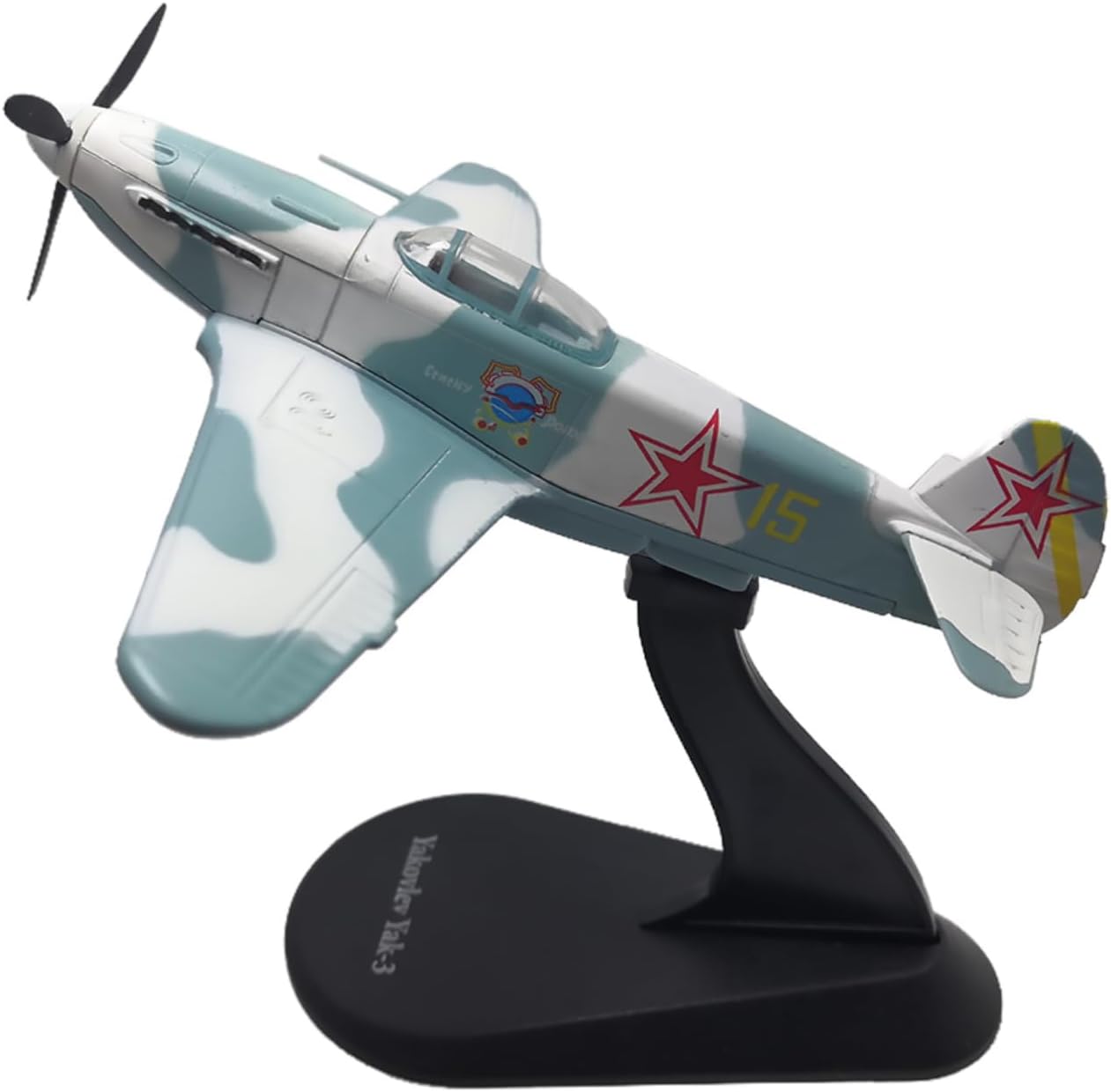 Alloy WWII Yak-3 Fighter Aircraft Fighter Model 1:72 Scale, Alloy Aircraft Model for Collection Displaying