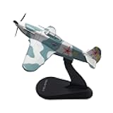 ZEZEFUFU 1:72 Alloy WWII Yak-3 Fighter Airplane Model Aviation Science Exhibition Model
