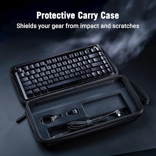 Image of ASUS ROG Falchion Ace 75 HE Wired Analog /Hall Effect Gaming Keyboard - 75% TKL, USB, Hot Swappable HFX V2 Magnetic Switch, Rapid Trigger, 8KHz Polling, ABS Keycap, Carry Case, Web-based Config - Black