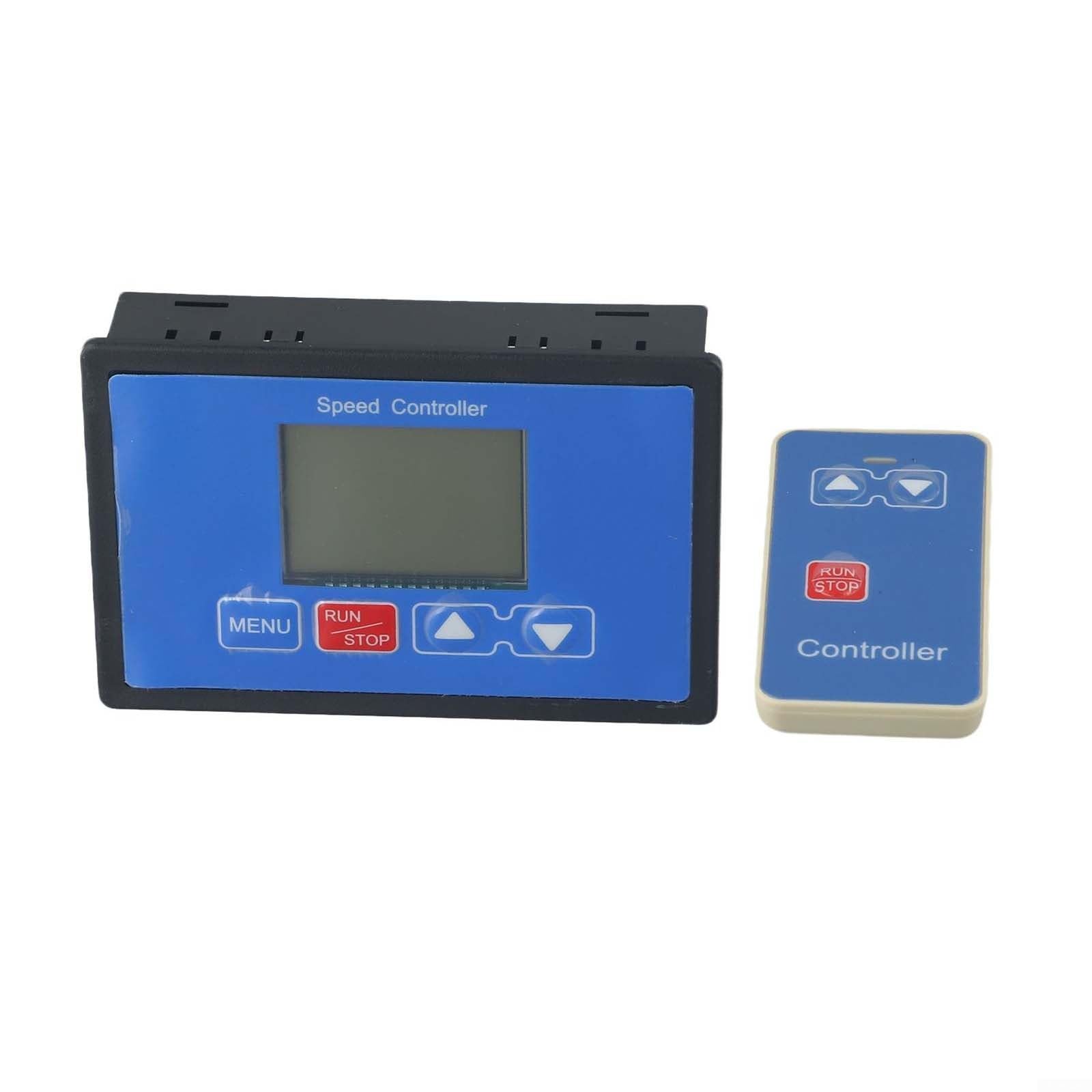 DC para controlador de velocidad del motor PWM, 6.5V-55V 30A con control remoto inalámbrico, pantalla LCD, arranque/parada ajustable, para automatización de motores de cepillo