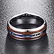 NUNCAD Ring aus Wolfram Herren Damen Partnerring mit Abalone Muschel und Koa Holz Partnerringe für Hochzeit Verlobung Trauung Alltag Größe 76(24.2)