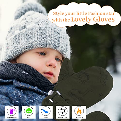 image for Weradau Fleece Lined Mittens for Baby Boys Girls,Baby Toddler Little K