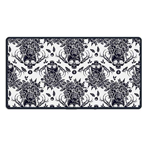 Large Skull Gaming Mouse Pad Custom Design Mouse Mat Extended XXL Size for Desk,Laptop,Keyboard & More