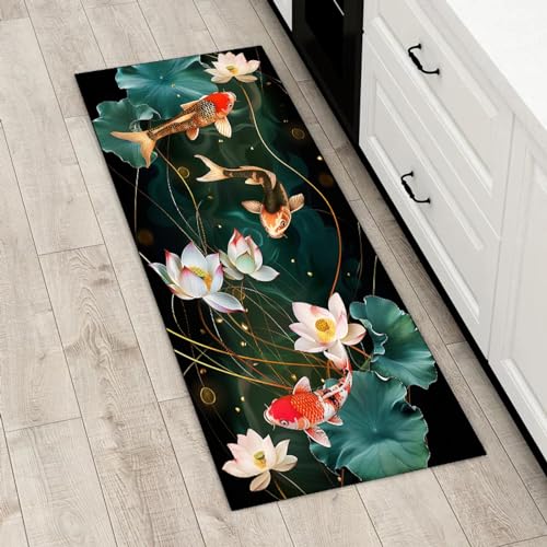 Alfombra pasillo peces antideslizante soluciona pasillos fríos con tejido de 80x300cm 3