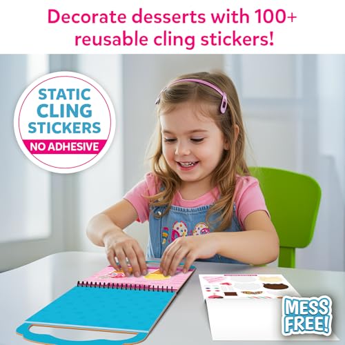 Image of Skillmatics Reusable Sticker Activity Book - Peelies, 100+ Reusable Cling Stickers, 6 Pictures, Mess-Free Fun for Kids, Creative Play & Travel Toy, Gifts for Boys & Girls Ages 3, 4, 5, 6, 7