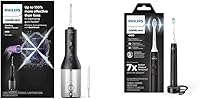 Vista 8 de Philips Sonicare Hilo dental inalámbrico Power Flosser 3000 - Mint & ProtectiveClean 5300 Cepillo de dientes eléctrico recargable, negro, HX6423/34