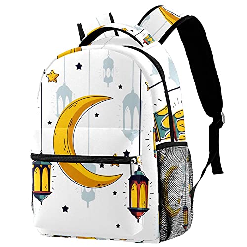 Sac à dos décontracté idéal pour les cours et les sorties avec son icône d'espace