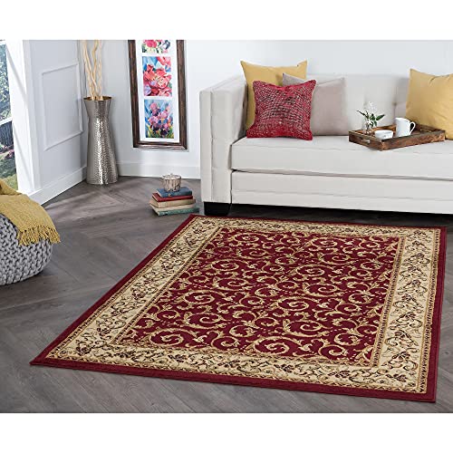 Alise Rhythm Oriental Area Rug Black