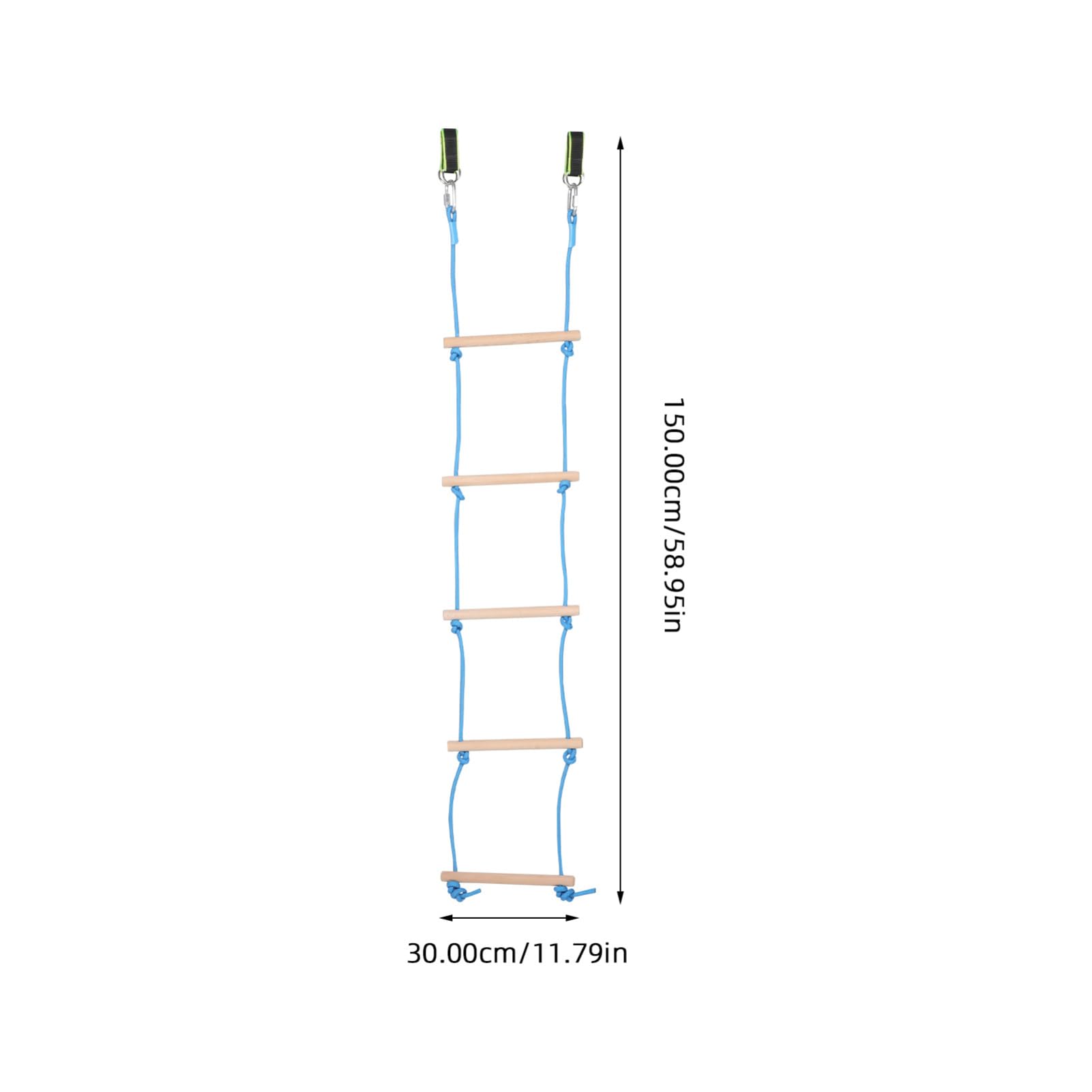 BCOATH 1 Set Climbing Rope Ladder for Durable Wooden Design Easy Setup Activity for Tree House and Playground Use Climbing Accessories for Boys