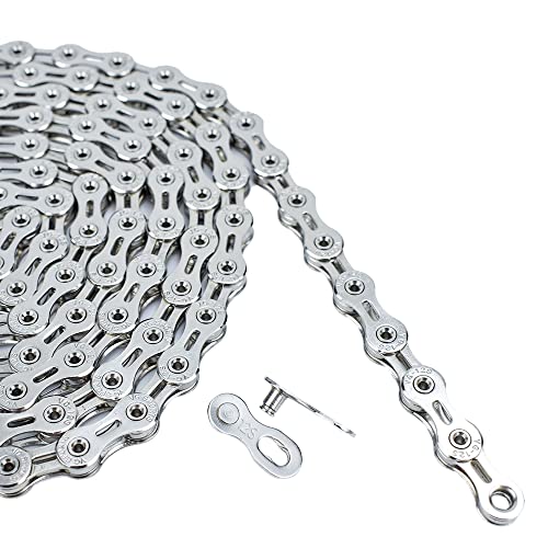 VG Sports 12 Speed Chain,Ultra Light Full Hollow Bike Chain for MTB/Road Bike Compatible with Shimano Sram,1/2 x 11/128 Inch,126Links - Image 3