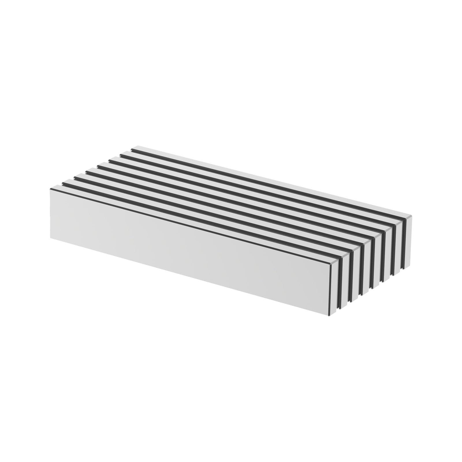 N52 Magnet Bar - 3" L x 1/2" W x 1/8" H - 8 Pack, Really Strong Neodymium Bar Magnets, Powerful Rare Earth Magnets, Heavy Duty Industrial Neodymium Block Magnet 3.00 x 0.50 x 0.125 inch
