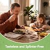 Jenvita 100% Bamboo Utensils Set - 100x Compostable Cutlery Set (50 Compostable Forks, 25 Disposable Spoons, 25 Biodegradable Knives) | Bamboo Silverware | FSC Certified for Weddings, Camping, Party #1