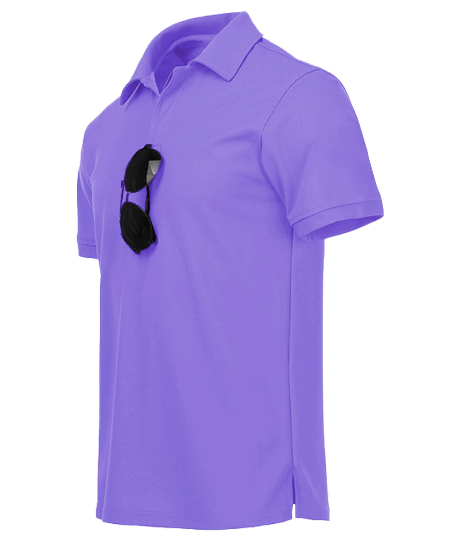 JACKETOWN Polo Shirt Uomo Manica Corta Asciugatura Rapida Traspirante Tennis Polo Shirt Camicie Polo Estate per Uomo Button Front T-Shirts Sport Shirt Basic Regular Fit Golf Polo Shirt