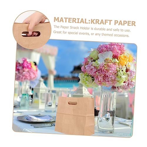 Papel kraft para pan galletas dulces tostadas bolsas embalaje alimentos 8