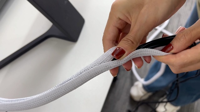 Guaina Passacavi Autochiudente Bianca 5 M – Diametro 5-10 Mm, Antimorso Per Gatti, Per Scrivania E TV