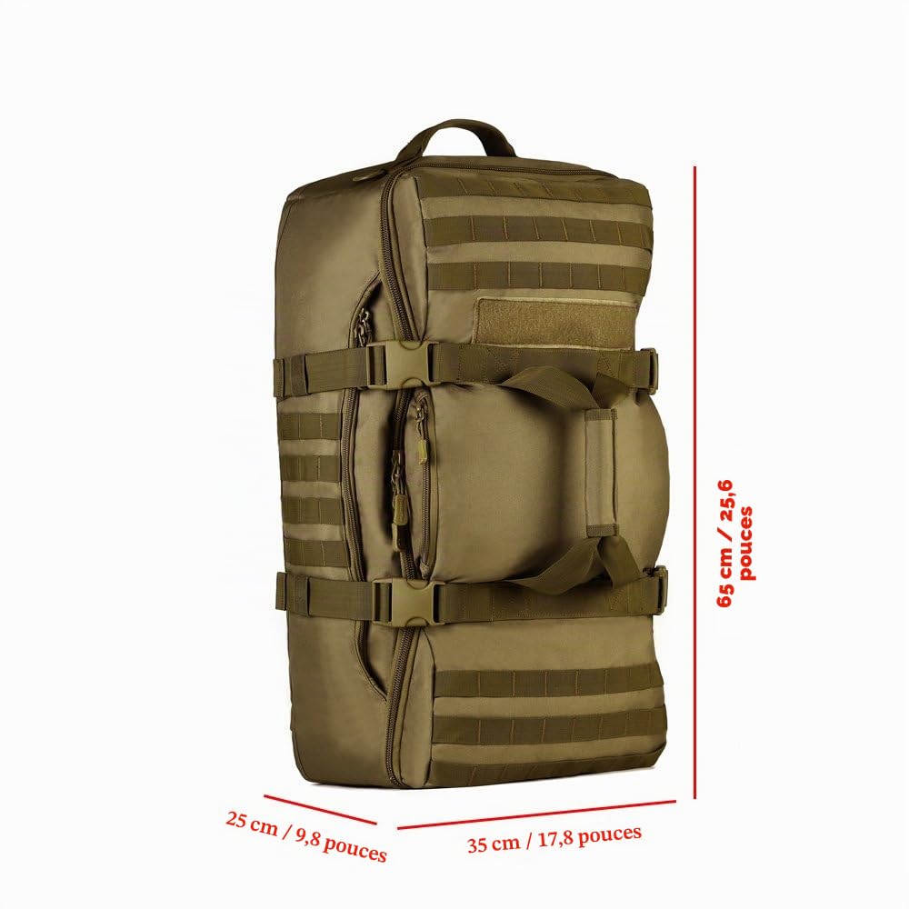 Yuhan Sac à dos 60L tactique Système de fixation Molle Pour randonnée, trekking