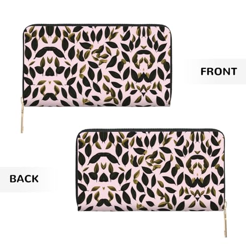 Cartera de mano de hojas para no perder llaves ni monedas con el móvil 2