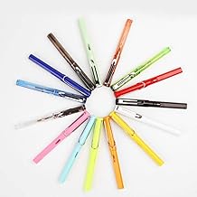 Jadeshay Fountain Pen Orange Candy Colour Fountain Pen Fine Nib 0.5 mm School of Coloured Writing Exercises