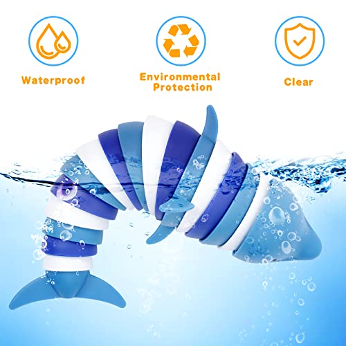 OSDUE Fidgets Slug Spielzeug, 3D Fidget Slugs Toys, Sensorisches Spielzeug, Flexible Kreatives Delfinspielzeug für Erwachsene, Kinder, Autisten (Delfin)