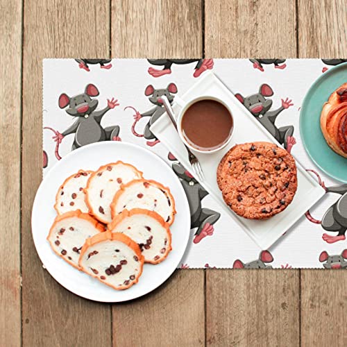 Sets de table mignons et drôles antidérapants pour salle à manger