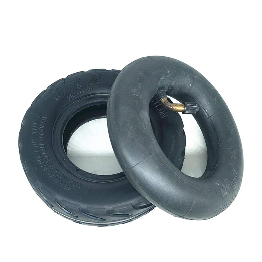 Xiaoxu Pneumatici per Scooter elettrici Fuoristrada, Pneumatici Interni ed Esterni 6X2 Antiscivolo e Resistenti all'Usura, Pneumatici pieni antideflagranti, Adatti per Scooter elettrici