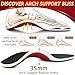 Ailaka High Arch Support Shoe Insoles Inserts for Flat Feet - Orthotic Insoles High Arch for Men Women Arch Pain, Plantar Fasciitis Relief Insoles