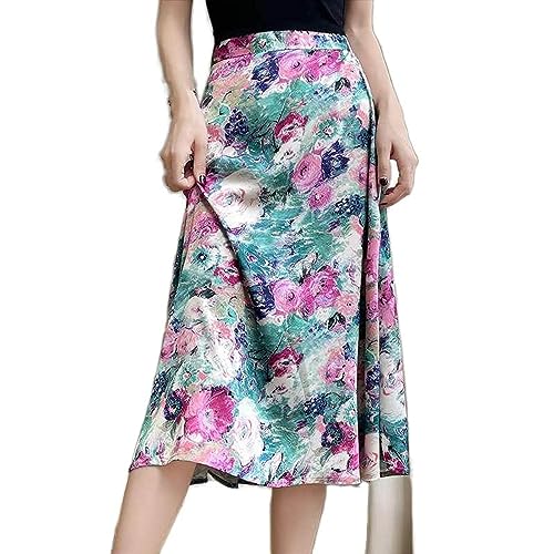 Jupe en satin de soie fluide et chic pour un style d'été élégant