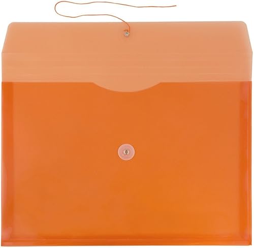 Vista 19 de Sobres de plástico con botón y cuerda, Variados Paquete de 6 colores surtidos