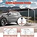 Vehicle Awning Overland Camping, Roof Rack Pull-Out Sun Shade, UV50+ Car Side Awning, PU5000mm, Height Adjustable, Weatherproof Tent for SUV/Truck/Van(Black,200x200cm/6.6x6.6ft)