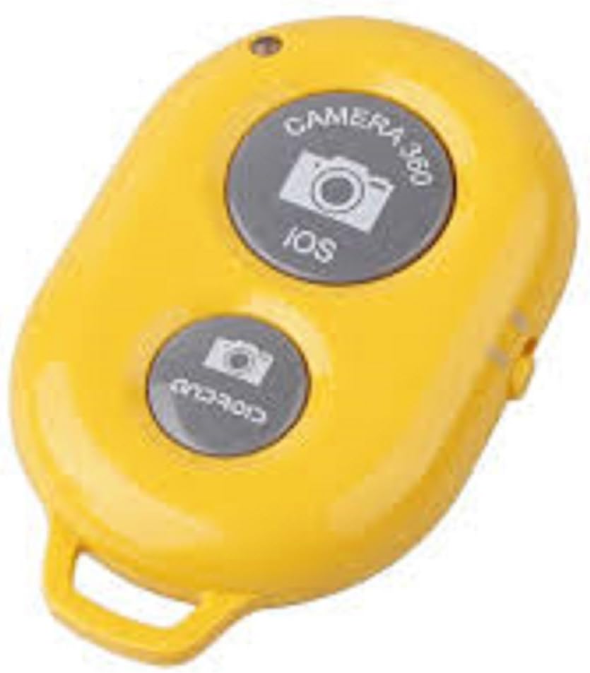 Bluetooth Remote Control Self-timer Wireless Camera Shutter release for Apple iPhone iPad iPad Mini iPad Air iPod Samsung Galaxy Note 3 2 HTC (Yellow)