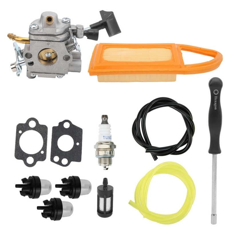 SwepS Kit de carburador de aleación de Aluminio, Filtro de Humos, Tubo de Aceite Apto for Mochila BR500 550 600, soplador de Hojas