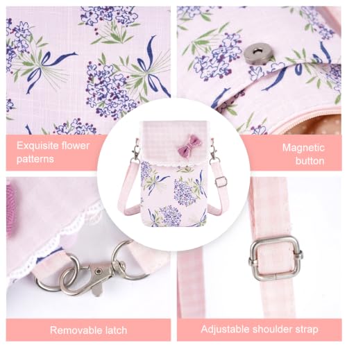 Image of PALAY Sling Bag for Woman Boho Canvas Phone Shoulder Bag Casual Mobile Pouch Crossbody Bag for Travel